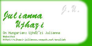 julianna ujhazi business card